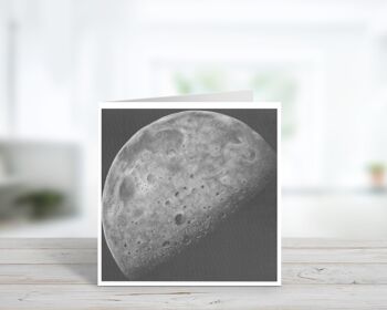 Carte de Voeux Lune - Carte Unique 2