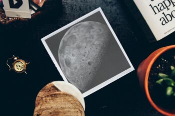 Carte de Voeux Lune - Carte Unique 3