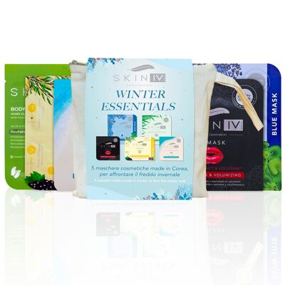 WINTER ESSENTIALS: Includes 5 cosmetic face masks