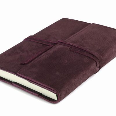 A5 MEMOBOOK WITH BANDED NUBUCK