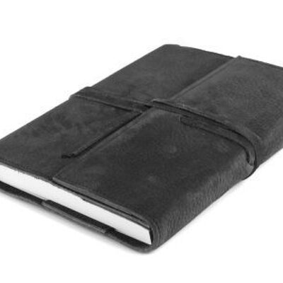 A6 MEMOBOOK WITH BANDED NUBUCK