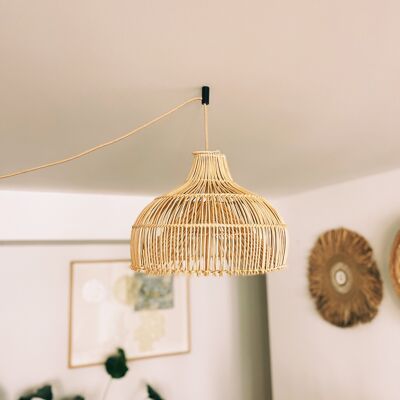 Paralume in rattan aragosta - 43 cm