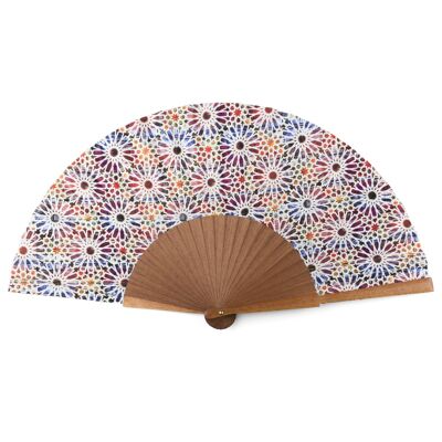 Sakina Multicolored Silk Fan