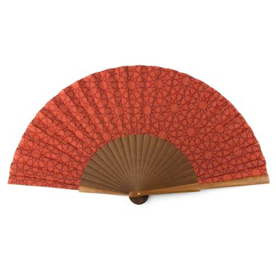 Delilah Red Silk Fan