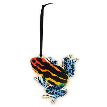 Dendrobatidae Dart Frog Décoration à suspendre en bois 1