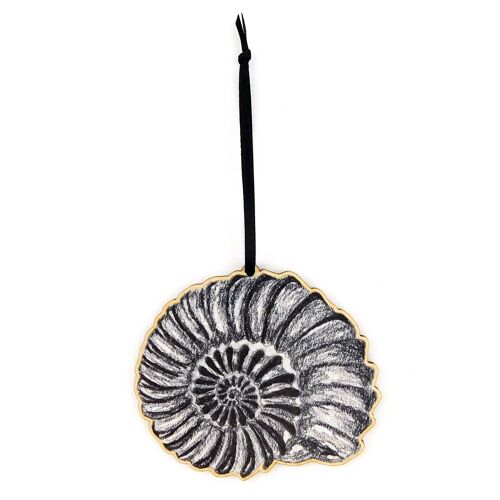 Ammonite Wooden Hanging Decoration