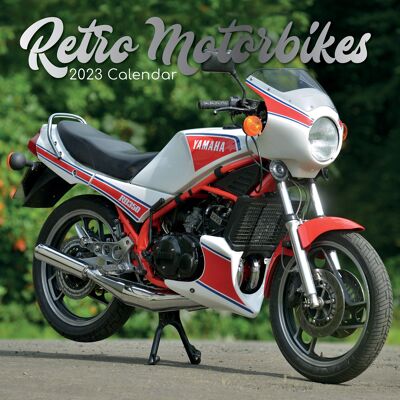Calendar 2023 Retro racing motorcycle
