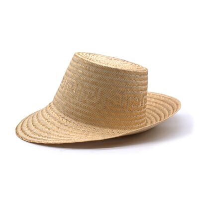 Natural Arena Short Brim Straw Hat