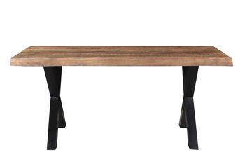 Gazzuolo Table à manger en bois de manguier 90x180x76cm 2