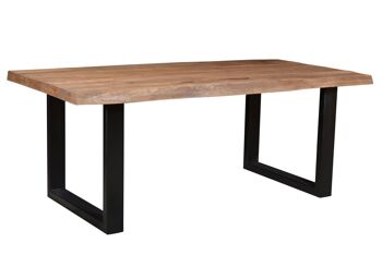 Vinci Table à manger Bois de manguier 90x180x76cm 1