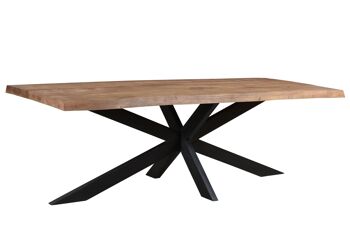 Seccy Table à manger Bois de manguier 100x220x76cm 1