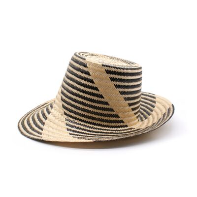 Black Breeze Short Brim Straw Hat