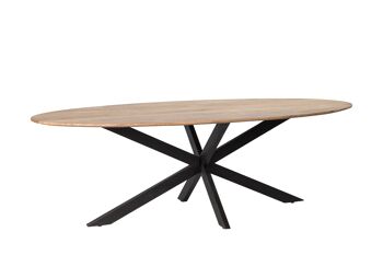 Azzano Table à manger Acasia 110x240x76cm 1