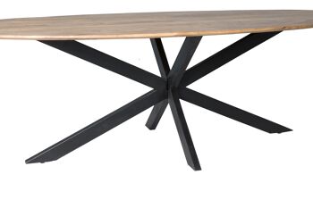 Azzano Table à manger Acasia 110x240x76cm 5