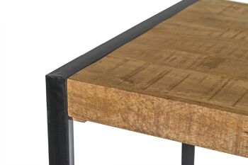 Corio Tables de bar Bois de manguier 90x140x80cm 4