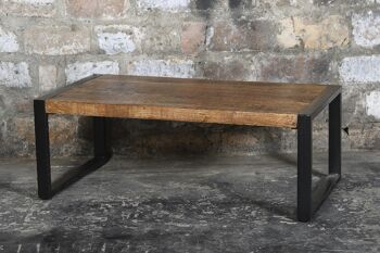Genazzano Table basse en bois de manguier 60x110x45cm 3