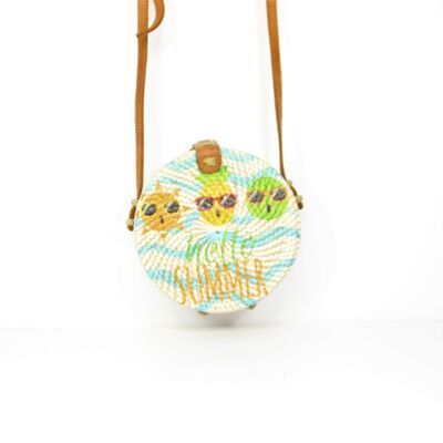 Bolso bandolera Bali Hello Summer Blanco 15 cm para niños