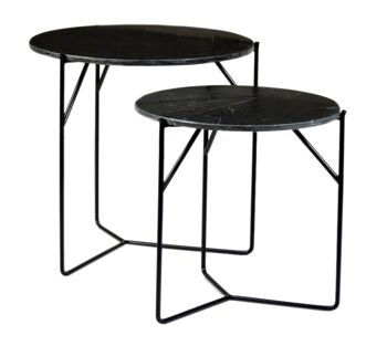 Curinga Table d'appoint Marbre 52x52x53cm 1