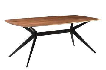 Gibellina Table à manger Bois de manguier 100x200x76cm 1