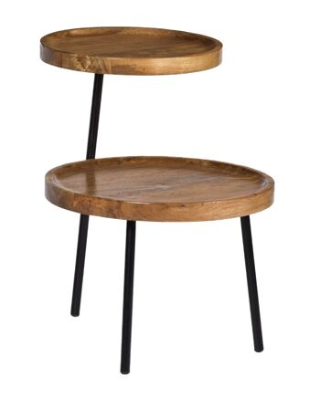 Tombolo Table d'appoint en bois de manguier 45x45x60cm 2