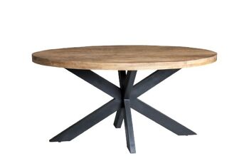 Catallo Table à manger en bois de manguier 80x160x76cm