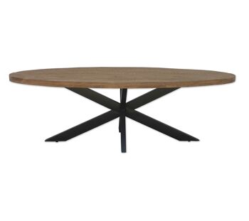 Catallo Table à manger en bois de manguier 110x210x76cm