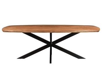 Antonini Table à manger en bois de manguier 105x230x76cm 1