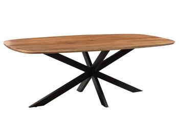 Antonini Table à manger en bois de manguier 105x230x76cm 2