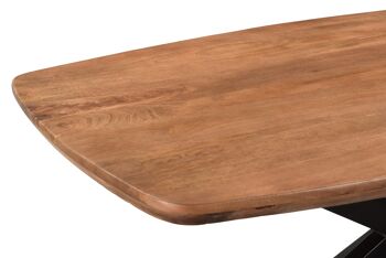 Antonini Table à manger en bois de manguier 90x180x76cm 4