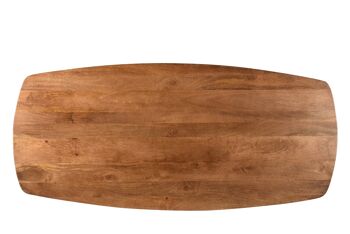 Antonini Table à manger en bois de manguier 90x180x76cm 5