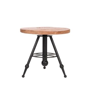 Mitogio Table d'appoint en bois de manguier 45x45x44cm 1