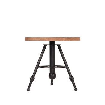 Mitogio Table d'appoint en bois de manguier 45x45x44cm 2