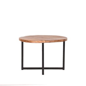 Viticuso Table d'appoint en bois de manguier 60x60x40cm 3