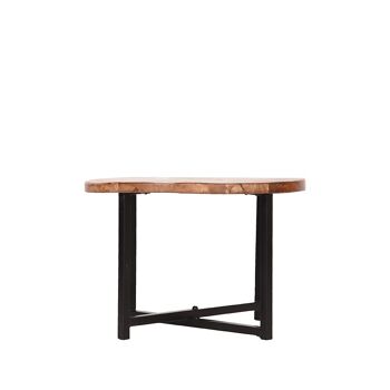 Viticuso Table d'appoint en bois de manguier 60x60x40cm 2