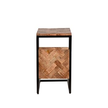 Nascosa Table d'appoint en bois de manguier 50x35x62cm 3