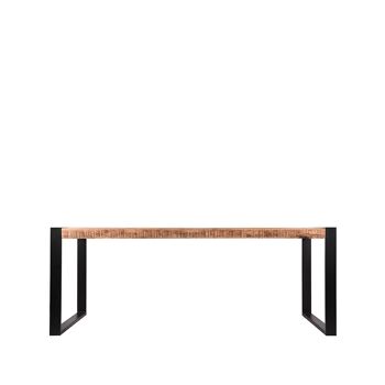 Malvito Table à manger Bois de manguier 220x95x76cm 3