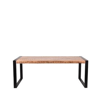 Malvito Table à manger Bois de manguier 200x90x76cm 2