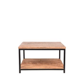 Moladi Table basse Bois de manguier 80x80x46cm 2