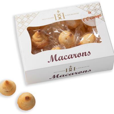Boîte de mini Macarons à l'Orange de 120 g