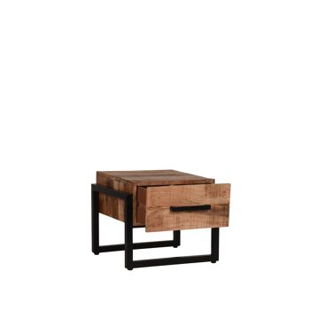 Perilli Table basse Bois de manguier 50x50x41cm 2