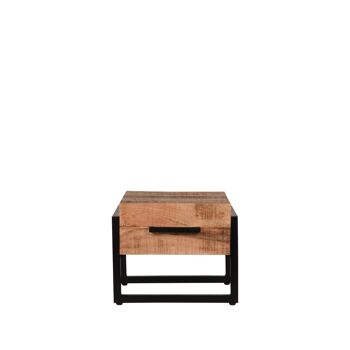 Perilli Table basse Bois de manguier 50x50x41cm 3