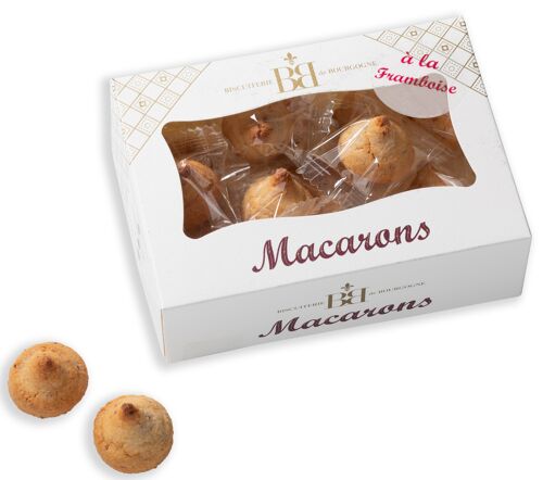 Boîte de mini Macarons à la Framboise de 120g