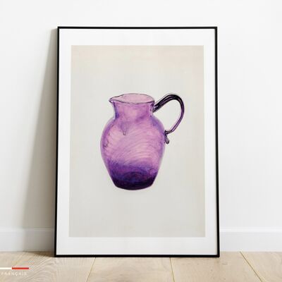 Affiche Vase Violet No.2 - Poster vase déco
