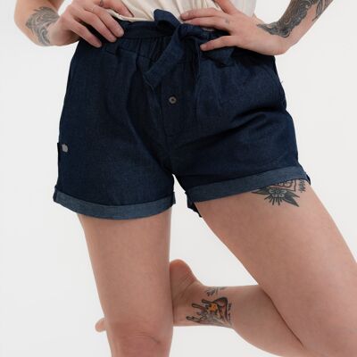 Short Daisy en denim léger