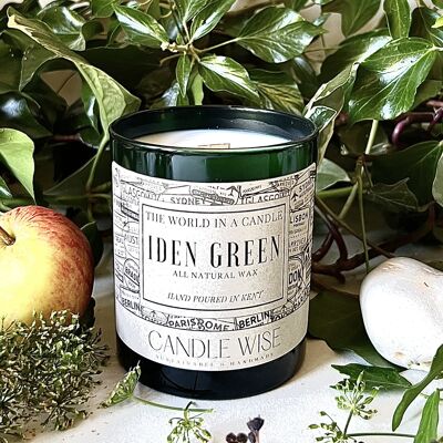 HIGHLY SCENTED CANDLE APPLE FRESH WOODEN WICK