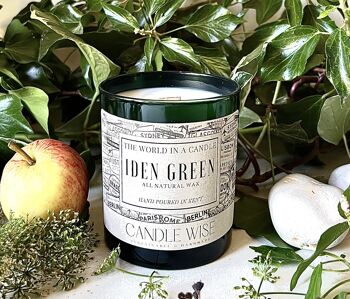 HIGHLY SCENTED CANDLE APPLE FRESH WOODEN WICK 1