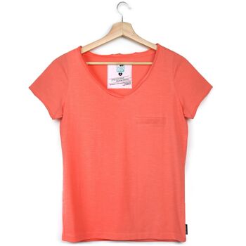 T-shirt Kendall corail en coton biologique 3