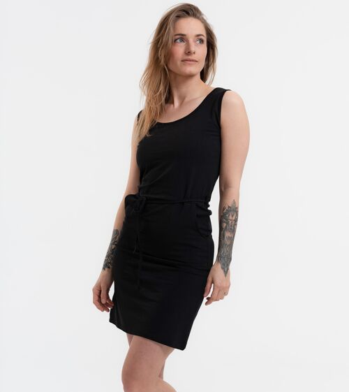 Kleid Calera schwarz aus Biobaumwoll-Mix