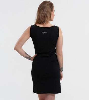 Robe noire Calera en mélange de coton biologique 5