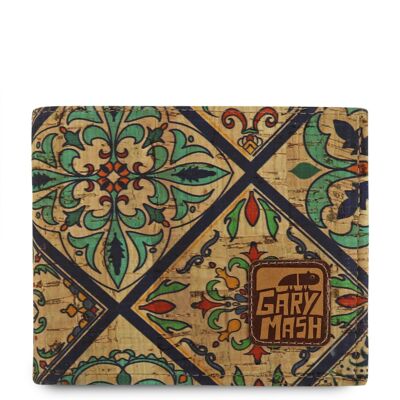 Azulejos cork wallet, approx. 11 x 9.5 cm